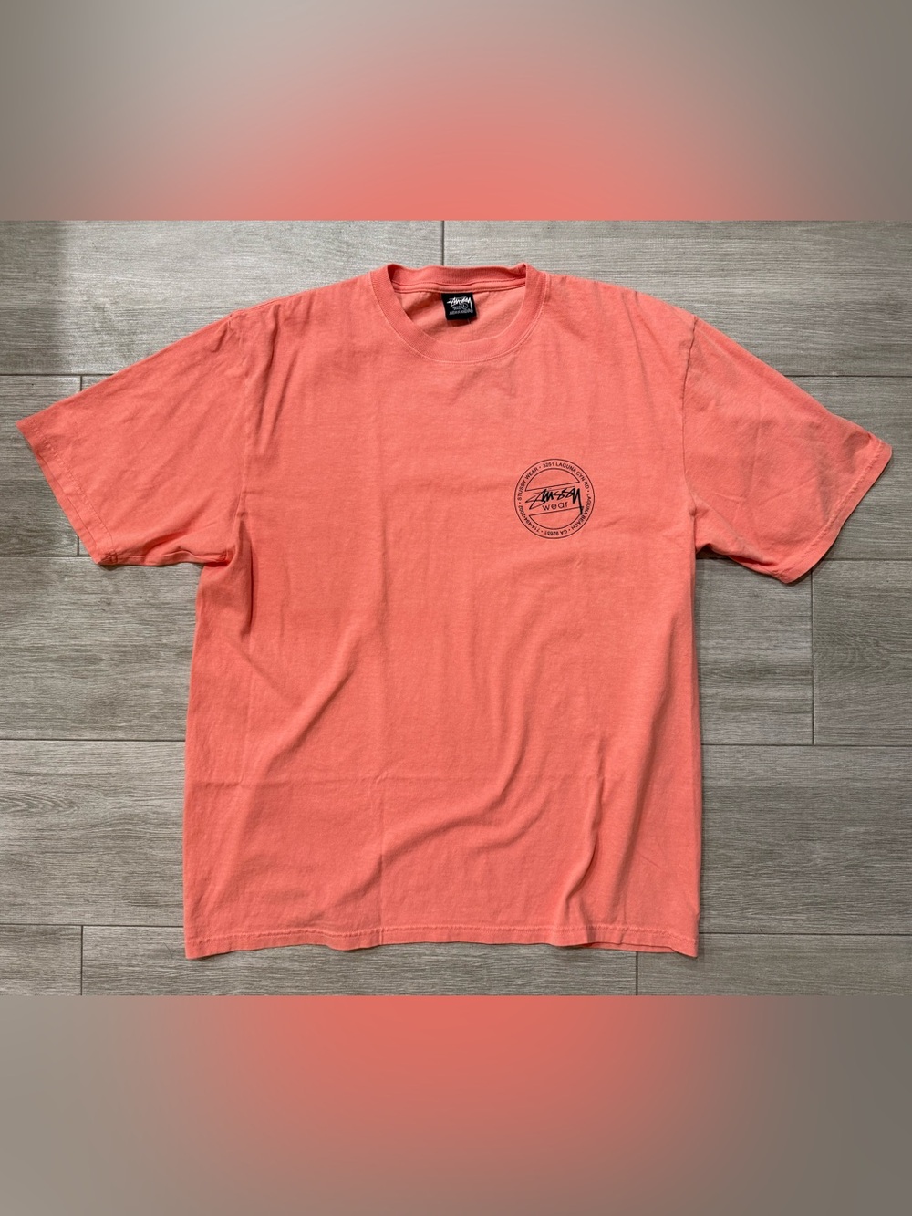 Men's Stussy Wear 1905119 Pigment Dyed Sherbert Tee T-Shirt Size L Large New